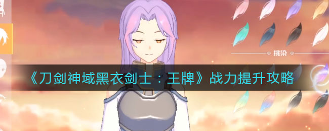 《刀剑神域黑衣剑士：王牌》战力提升攻略