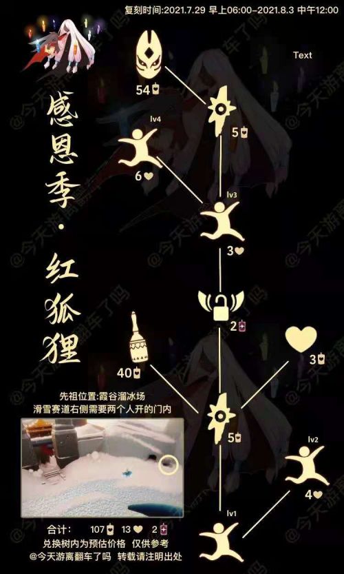《光遇》红狐狸面具先祖复刻位置及兑换图攻略