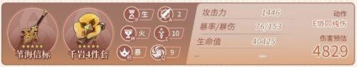 《原神》嘉明毕业面板数据一览