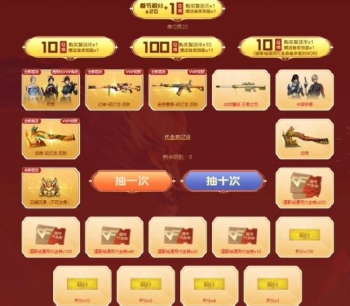 《穿越火线》2024最新抽奖活动汇总大全