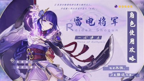 《原神》雷电将军圣遗物最佳选择方案推荐