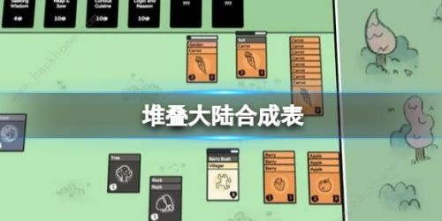 《堆叠大陆》2024最新合成公式合成表一览