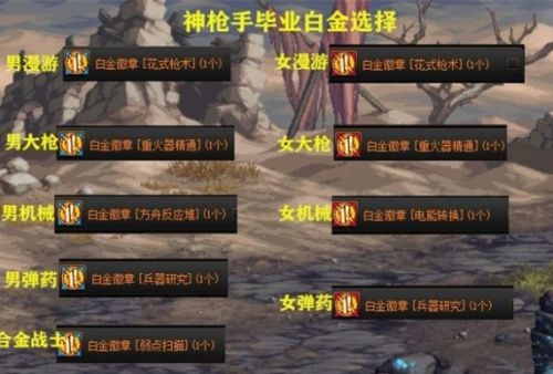 《地下城与勇士》全职业白金徽章选择攻略