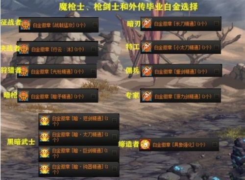 《地下城与勇士》全职业白金徽章选择攻略
