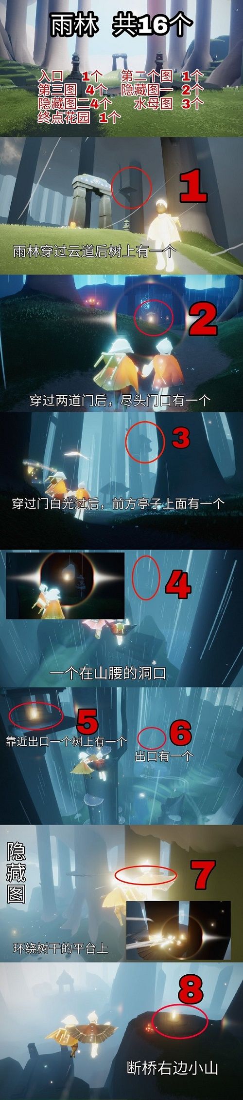 《光遇》2024最新71个小金人全位置汇总
