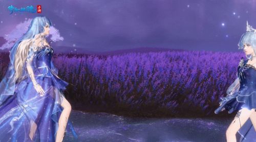 《倩女幽魂手游》全新星空主题时装星罗织梦上架商城