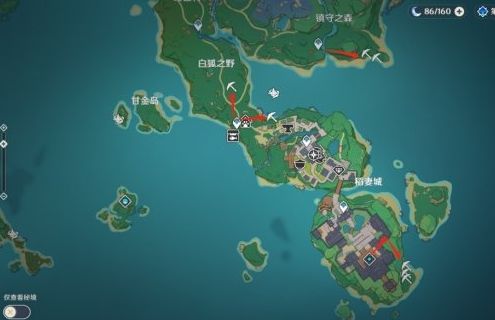 《原神》白铁矿分布位置及采集路线推荐