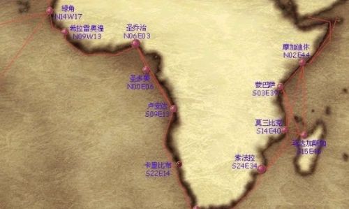 《大航海时代4威力加强版HD》港口地图坐标分布汇总