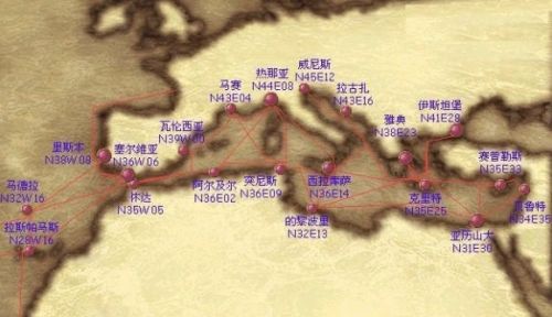 《大航海时代4威力加强版HD》港口地图坐标分布汇总