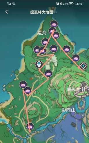《原神》绯樱绣球分布位置及最佳采集路线一览