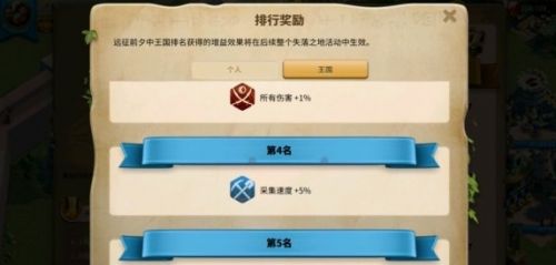 《万国觉醒》劫掠者城寨奖励详细介绍