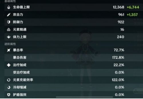 《原神》七七毕业面板数据最新一览