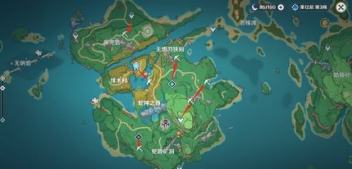 《原神》白铁矿位置分布及最佳采集路线分享