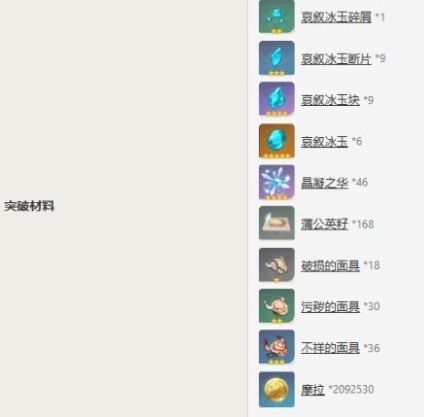 《原神》优菈天赋突破材料一览