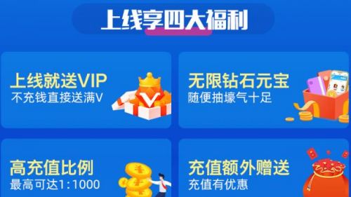 真正上线送满级vip的手游平台